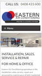 Mobile Screenshot of easternairconditioning.com.au
