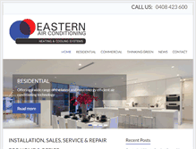 Tablet Screenshot of easternairconditioning.com.au